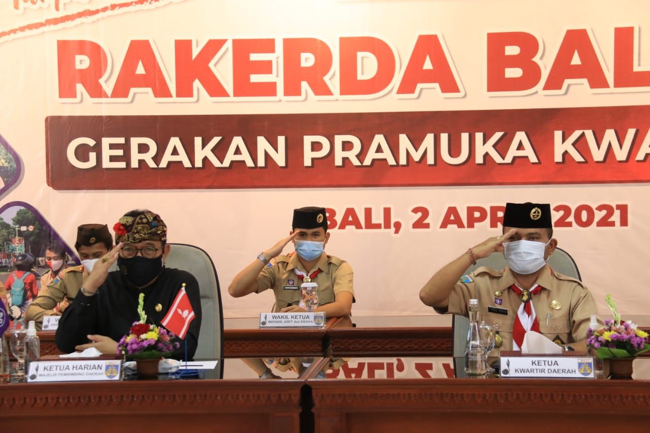 podiumnews.com-Wagub Ajak Pramuka Selaraskan Program Kerja Dengan Visi Pemprov Bali